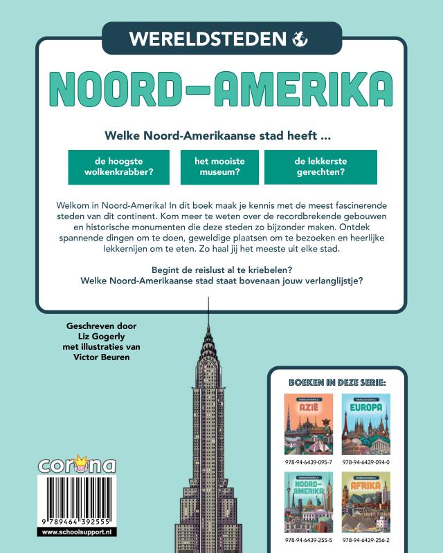 Achterkant van Noord-Amerika