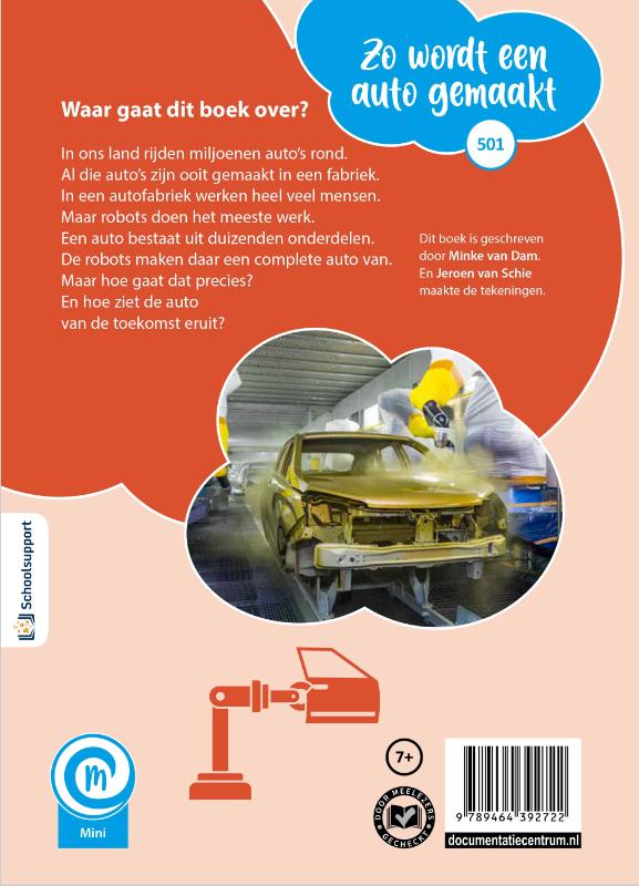 Achterkant van Zo wordt een auto gemaakt
