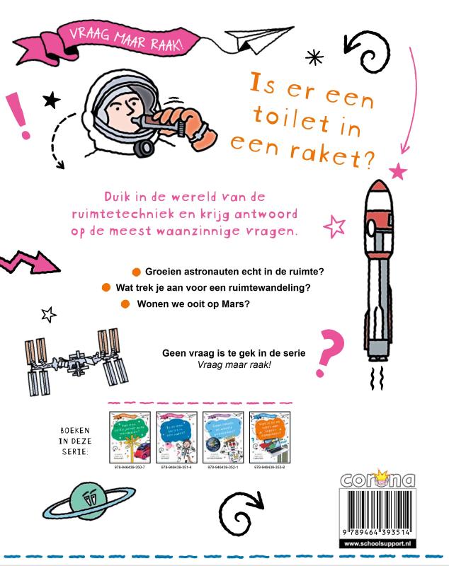 Achterkant van Is er een toilet in een raket?