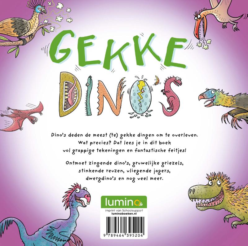 Achterkant van Gekke dino’s