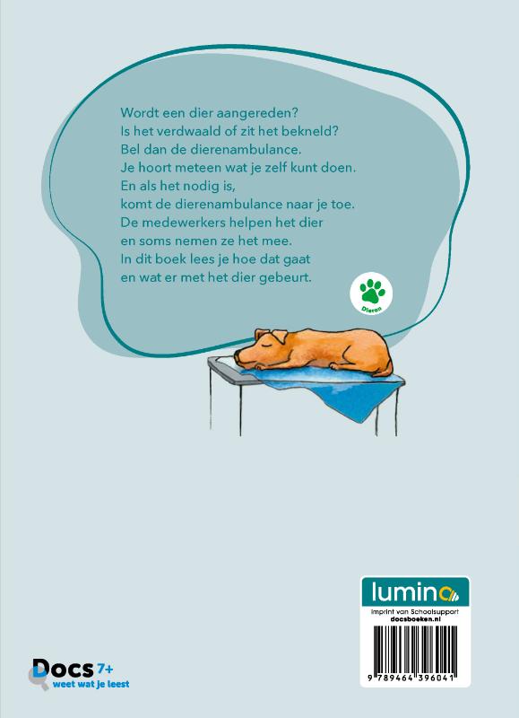Achterkant van De dierenambulance