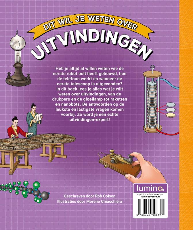 Achterkant van Dit wil je weten over uitvindingen