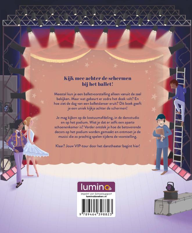 Achterkant van Op bezoek bij het ballet
