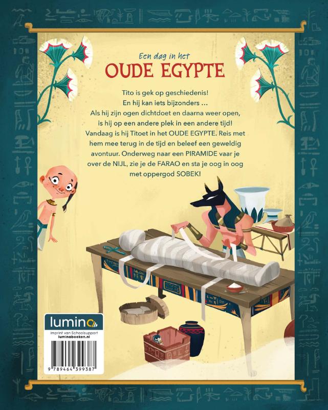 Achterkant van Een dag in het oude Egypte