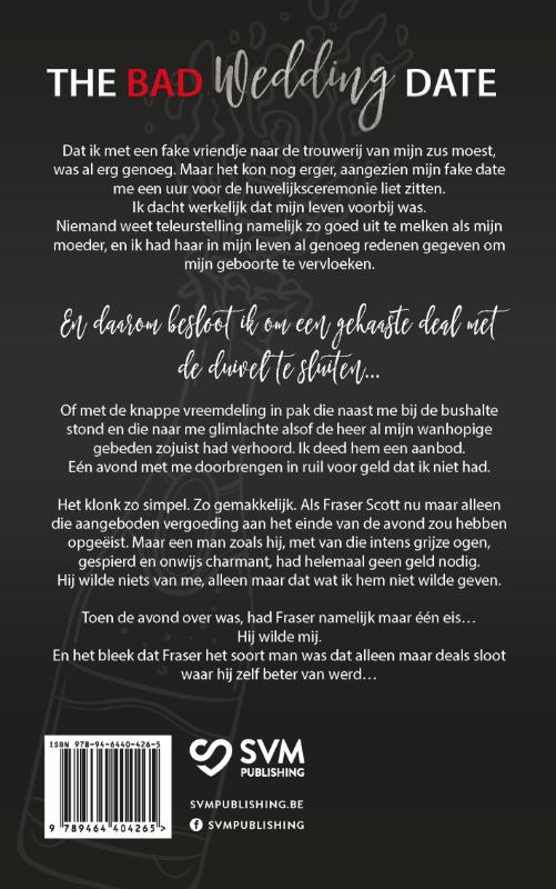 Achterkant van The Bad Wedding Date