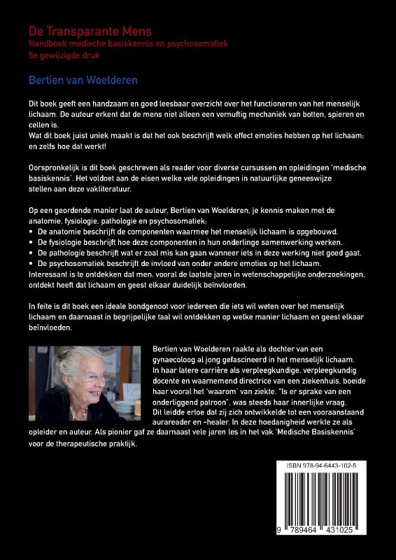 Achterkant van De Transparante Mens