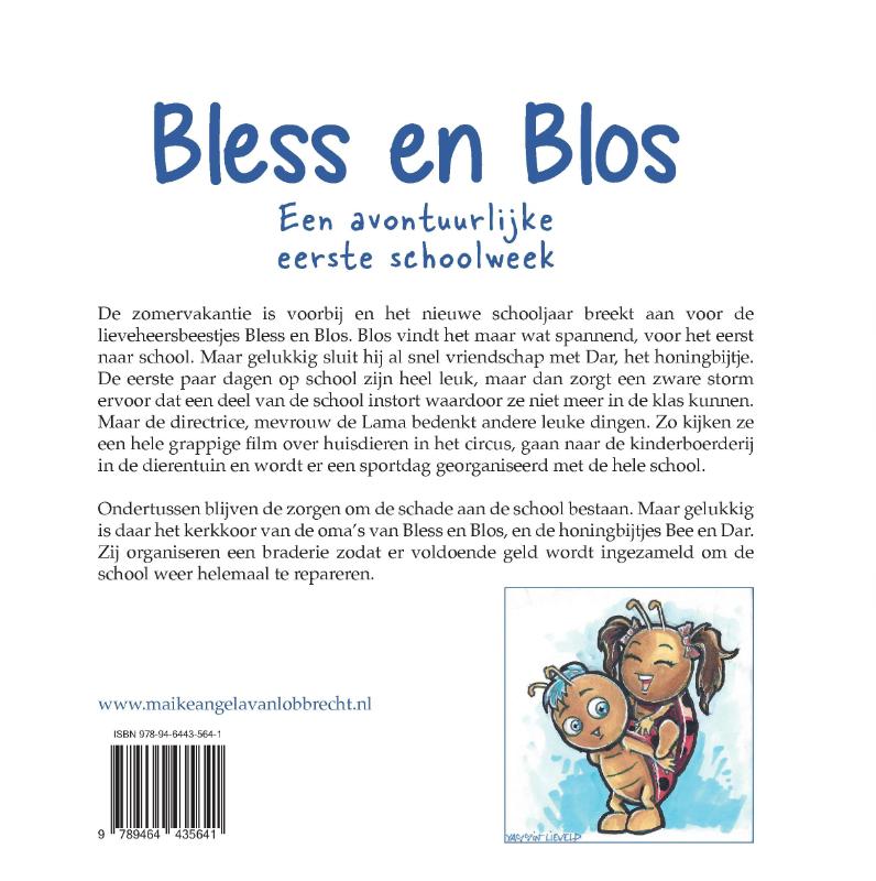 Achterkant van Bless en Blos