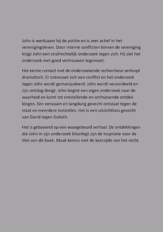 Achterkant van Bescherm mij tegen het Recht