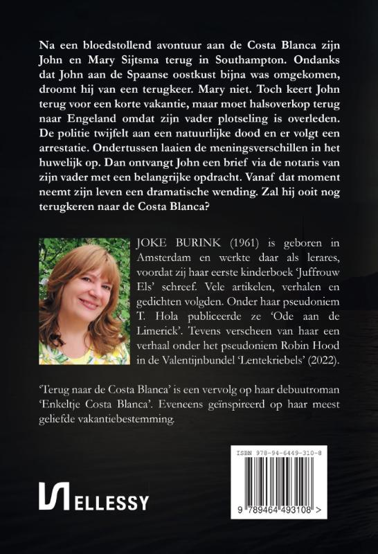 Achterkant van Terug naar de Costa Blanca