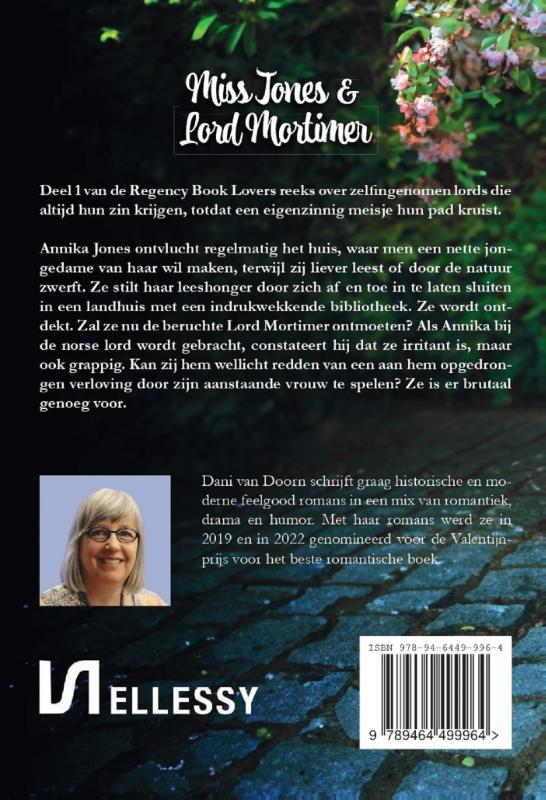 Achterkant van Miss Jones & Lord Mortimer