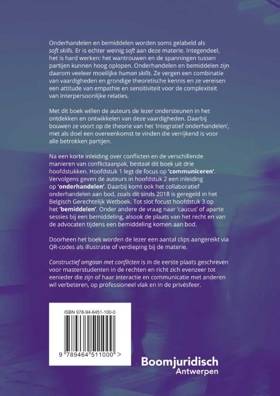 Achterkant van Constructief omgaan met conflicten en geschillen