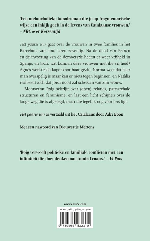 Achterkant van Het paarse uur