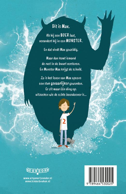 Achterkant van Monster Max en de vergeetmuts