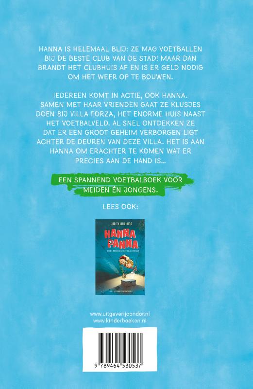 Achterkant van Hanna Panna en het geheim van Villa Forza