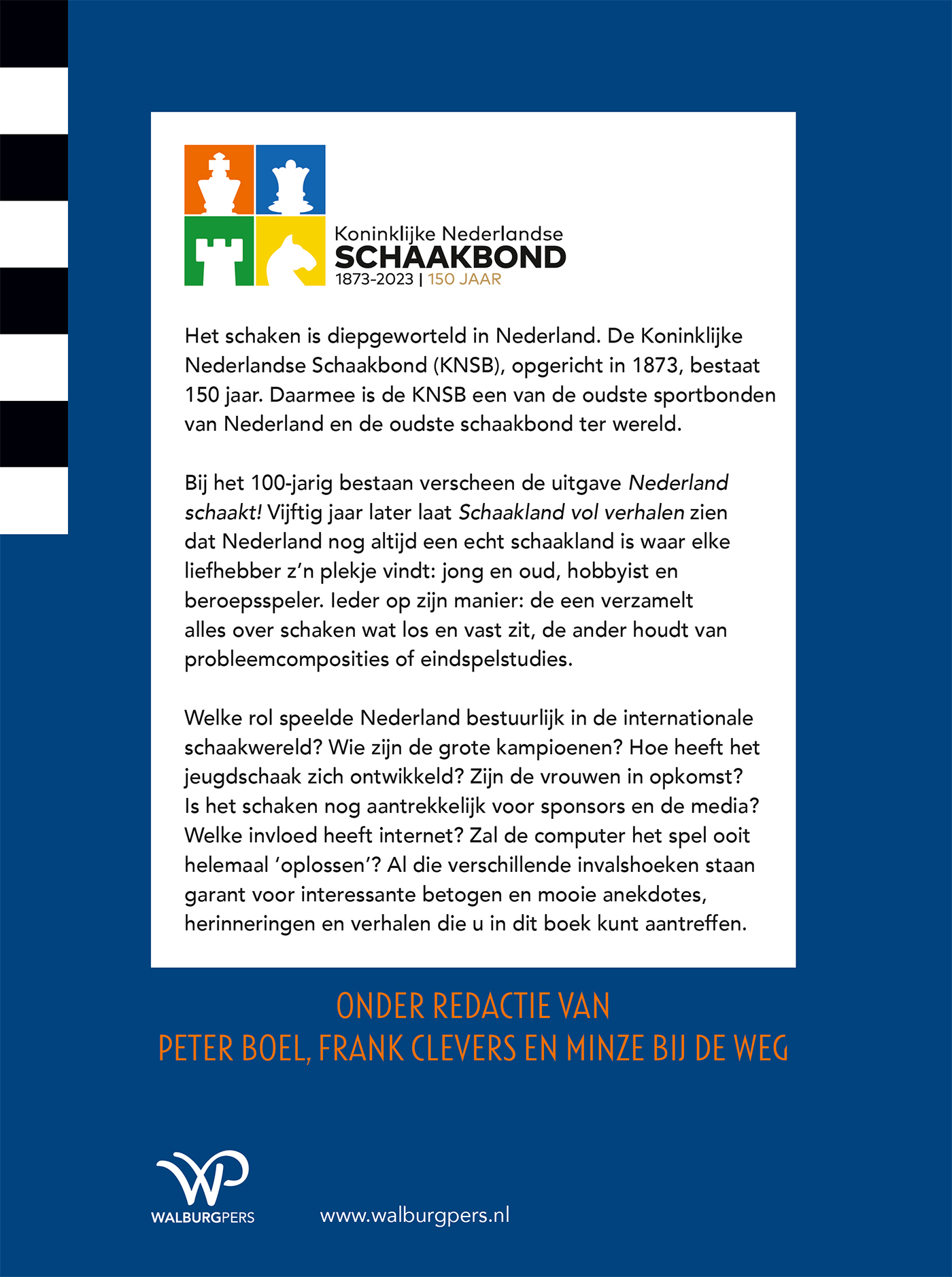 Achterkant van Schaakland vol verhalen