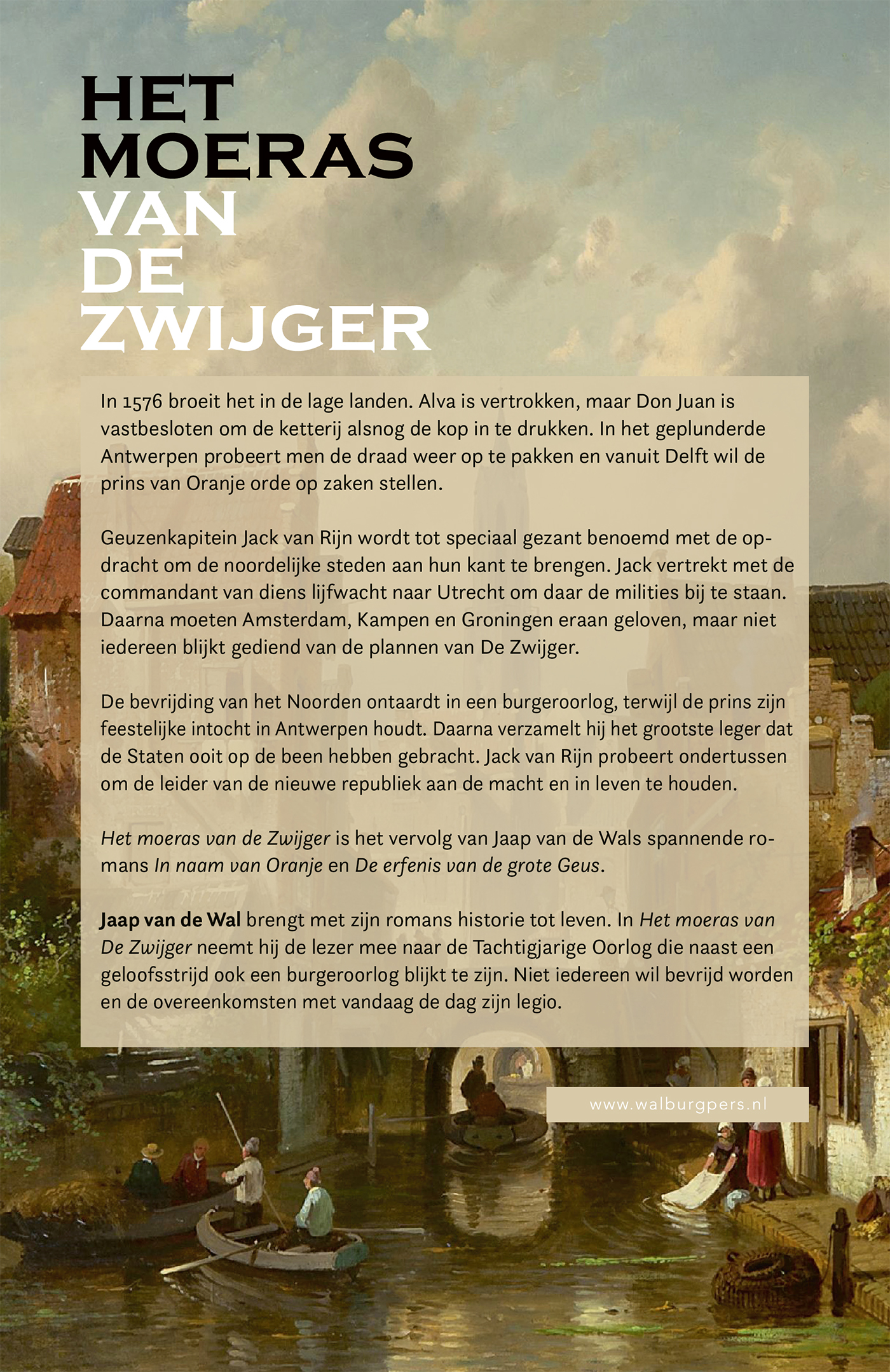 Achterkant van Het moeras van De Zwijger