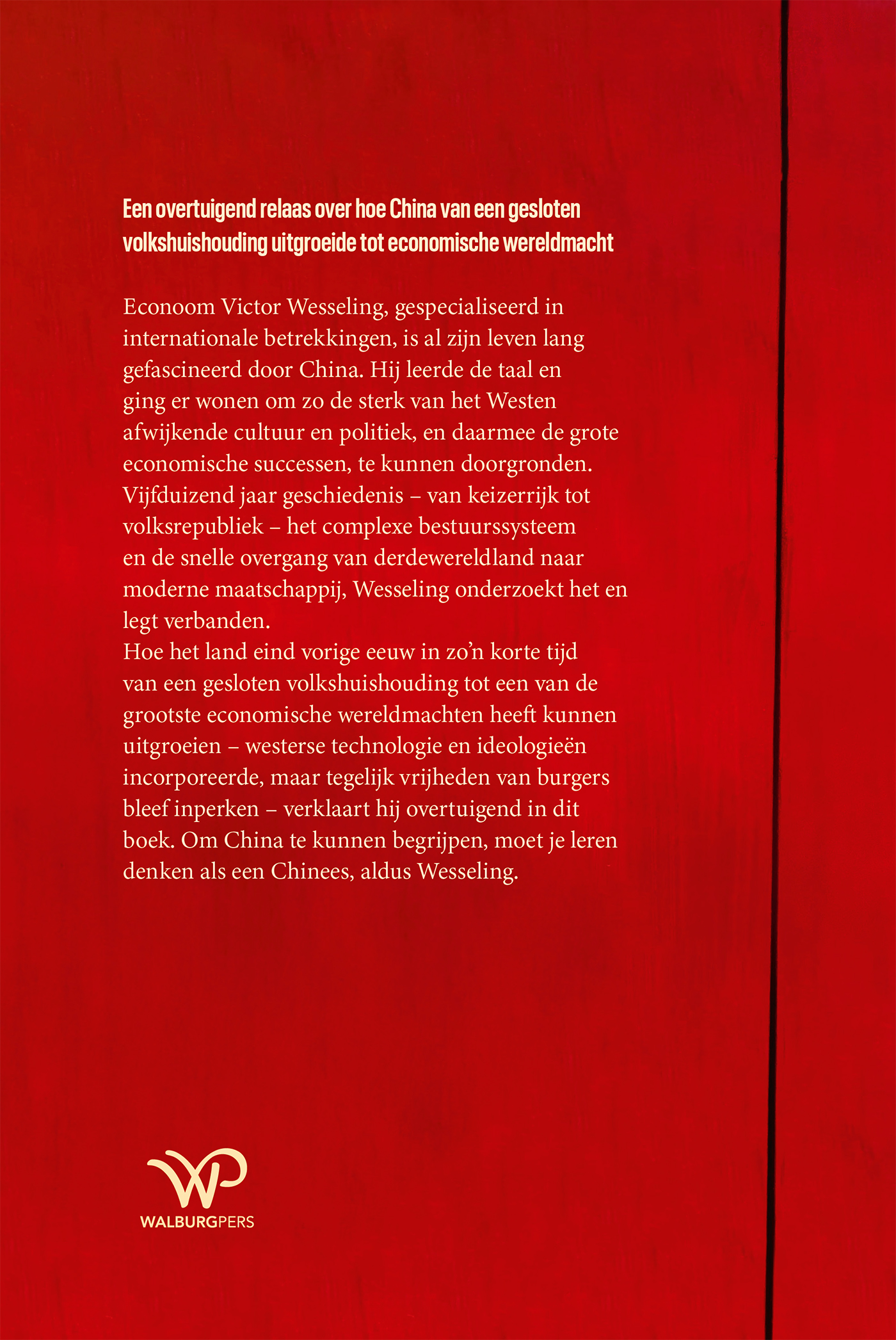 Achterkant van Een geschiedenis van China