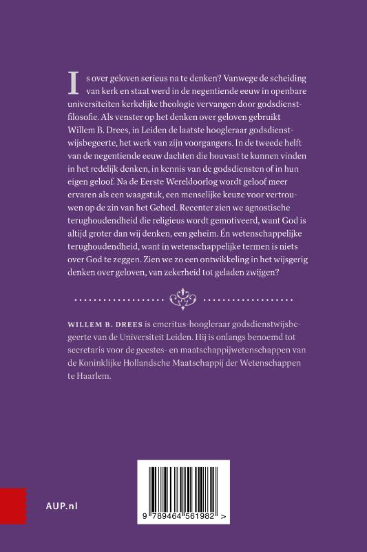 Achterkant van Denken over geloven