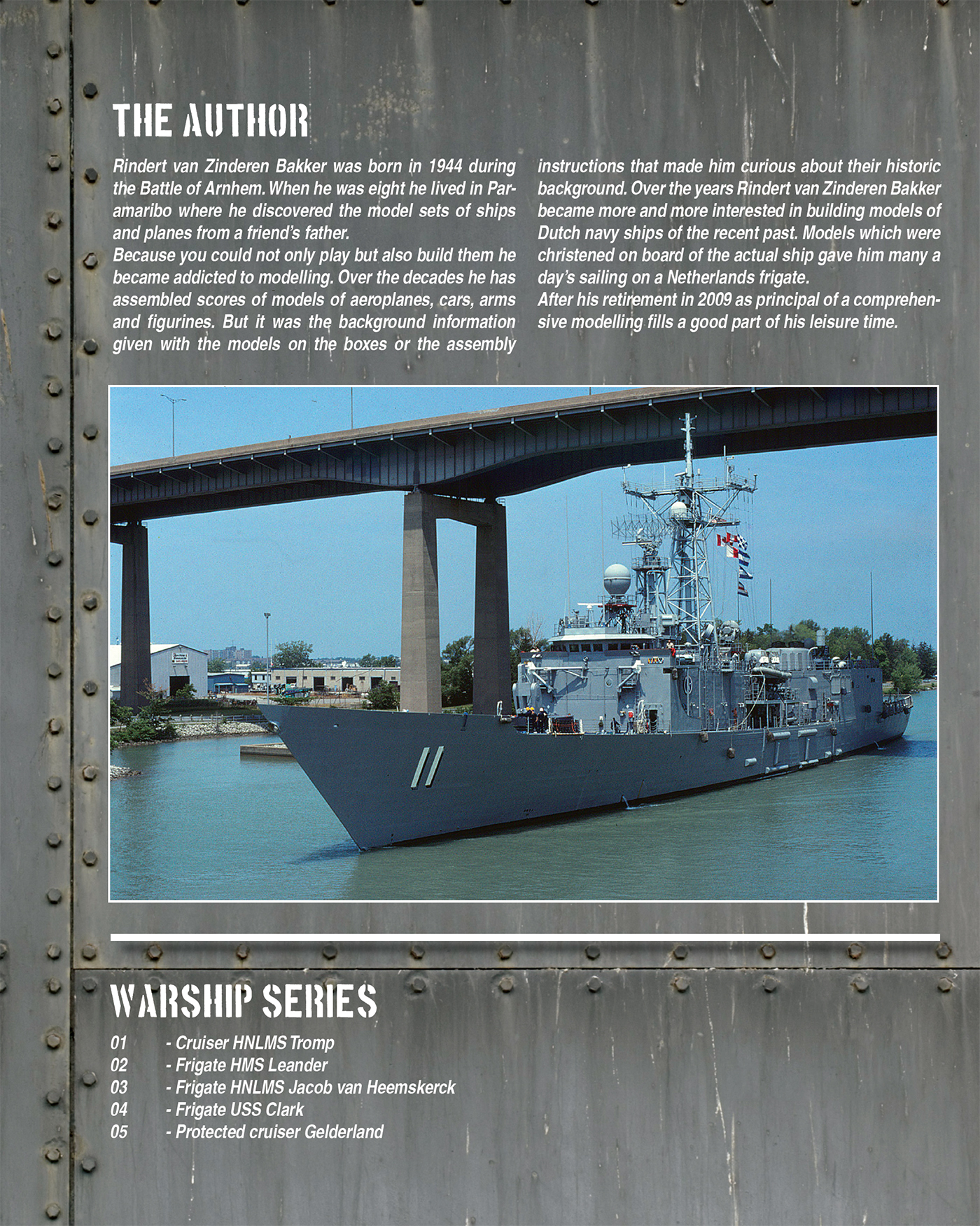 Achterkant van Frigate USS Clark