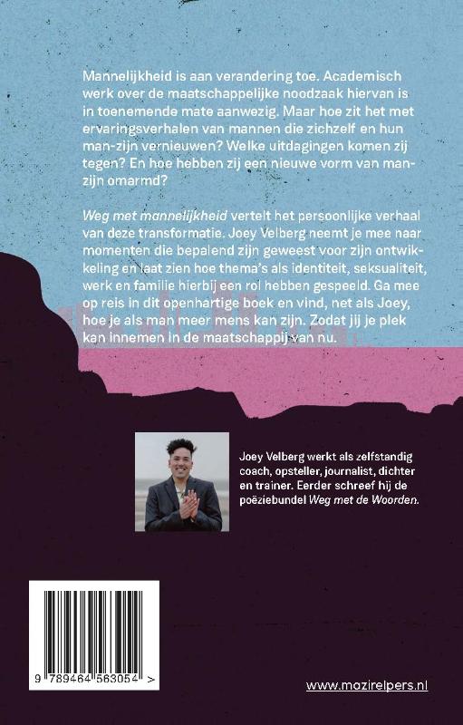 Achterkant van Weg met mannelijkheid