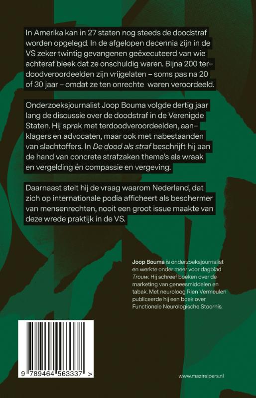 Achterkant van De dood als straf
