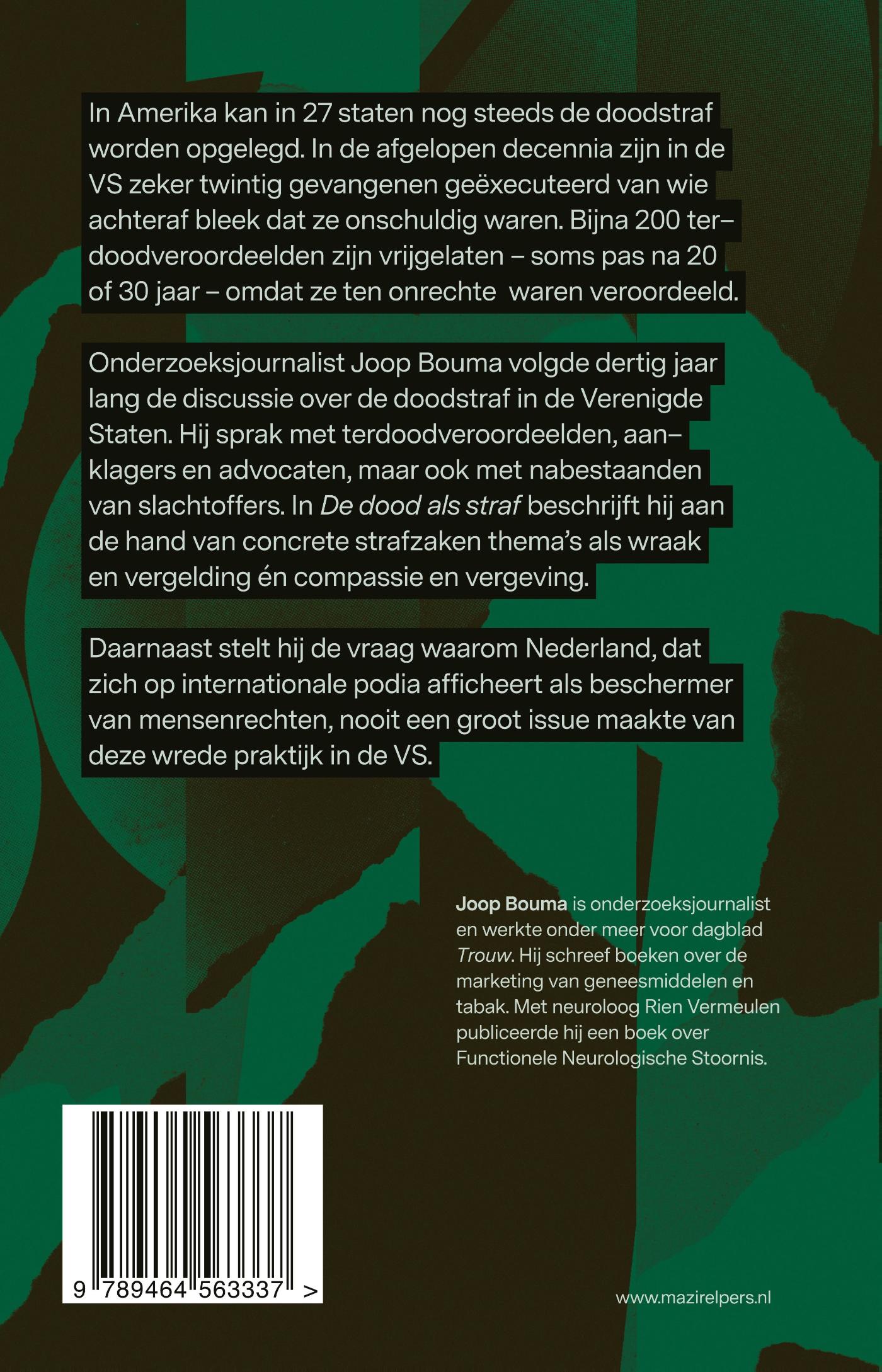 Achterkant van De dood als straf