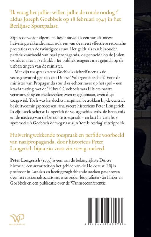 Achterkant van De Sportpalastrede 1943