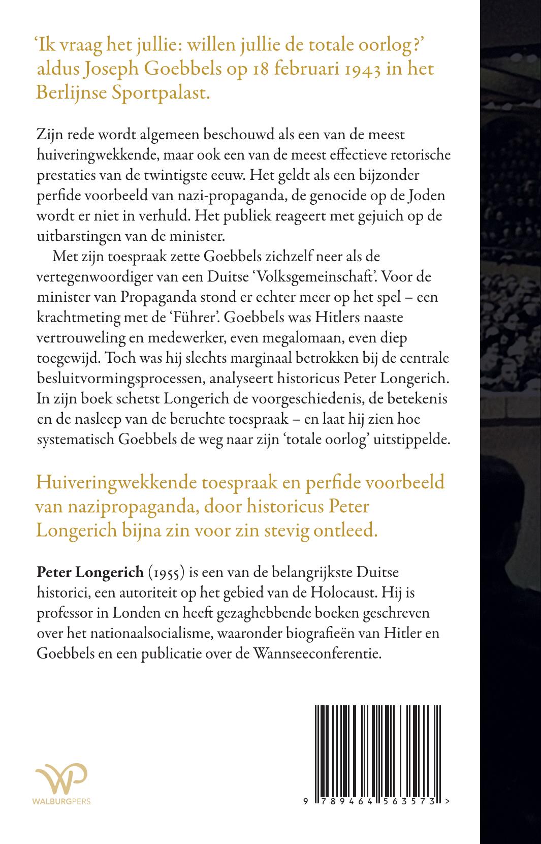 Achterkant van De Sportpalastrede 1943