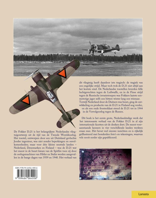 Achterkant van Fokker D.21