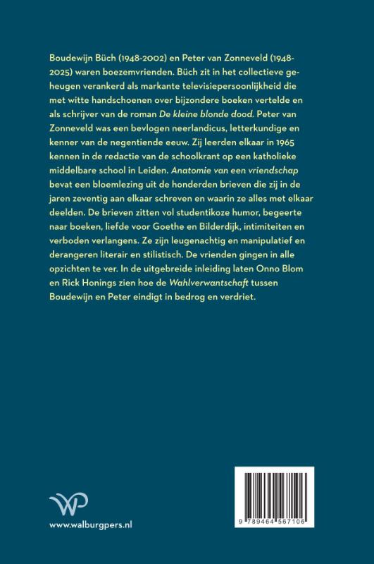 Achterkant van Anatomie van een vriendschap