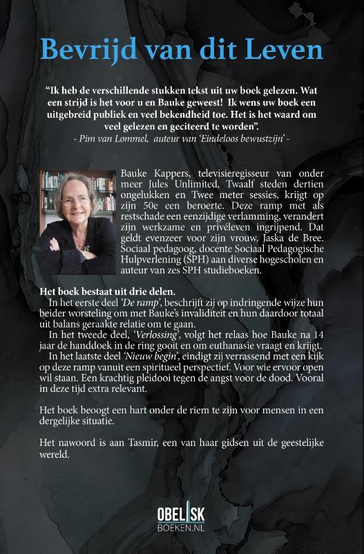 Achterkant van Bevrijd van dit Leven