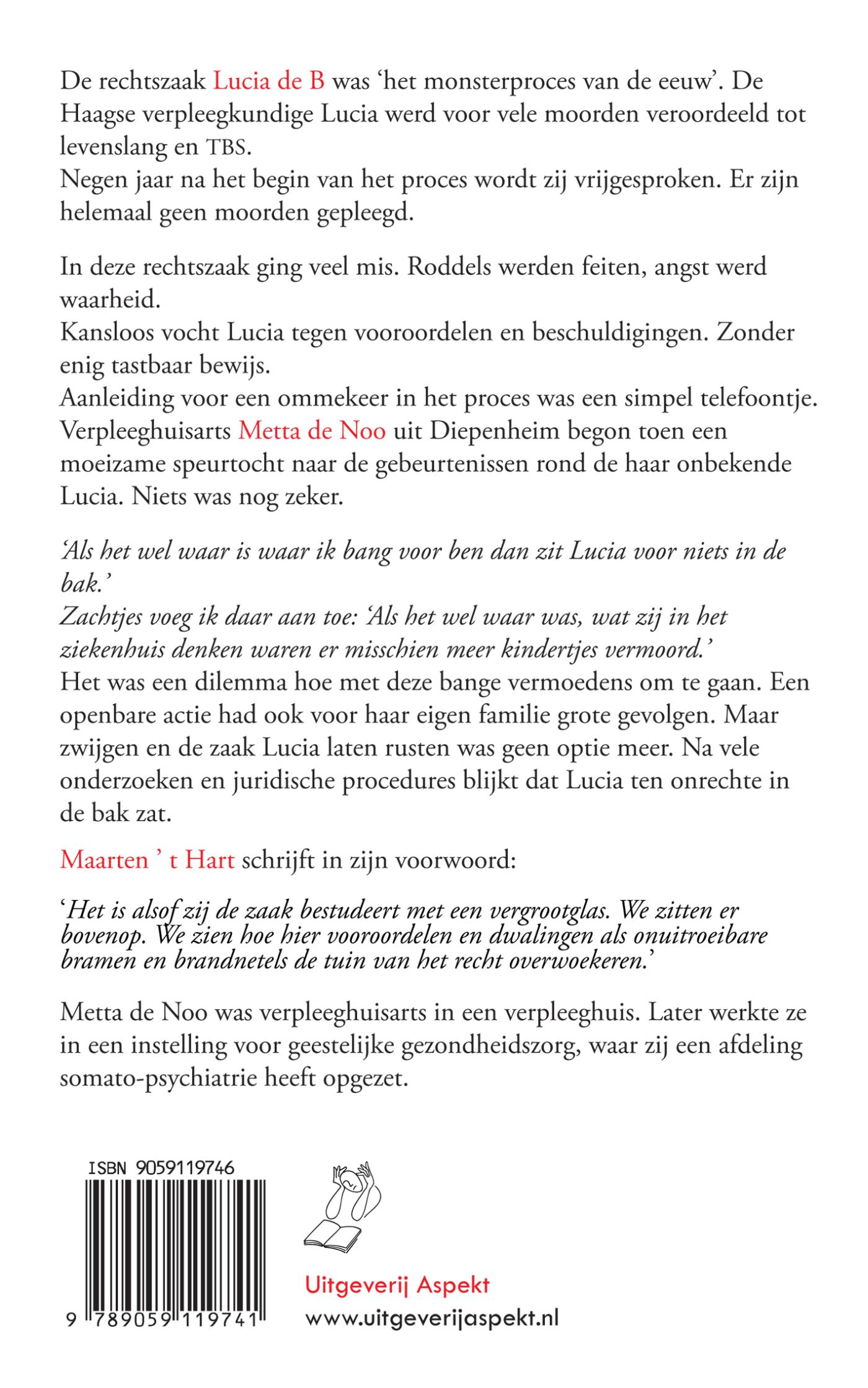Achterkant van Er werd mij verteld, over Lucia de B.