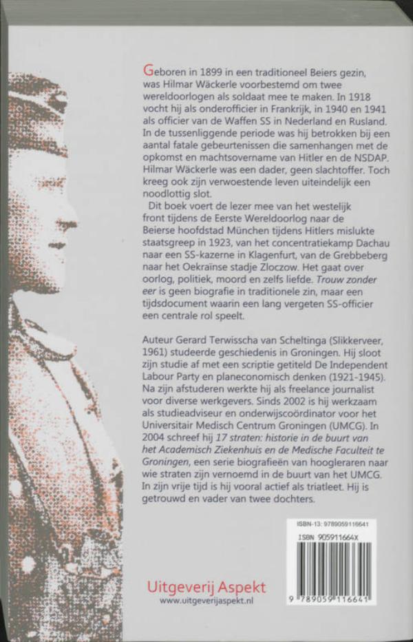 Achterkant van Trouw zonder eer