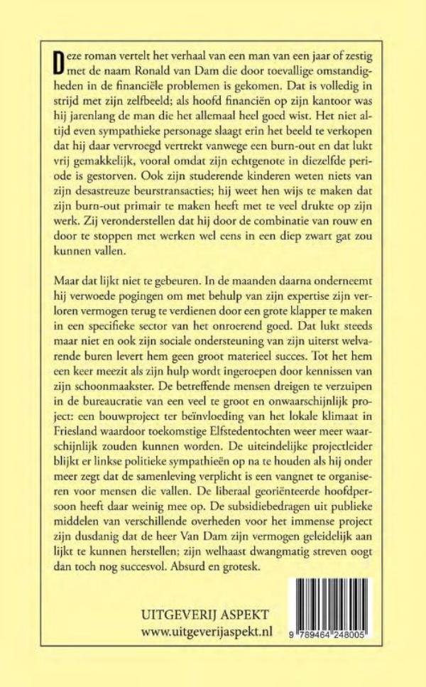 Achterkant van Een passie voor geld
