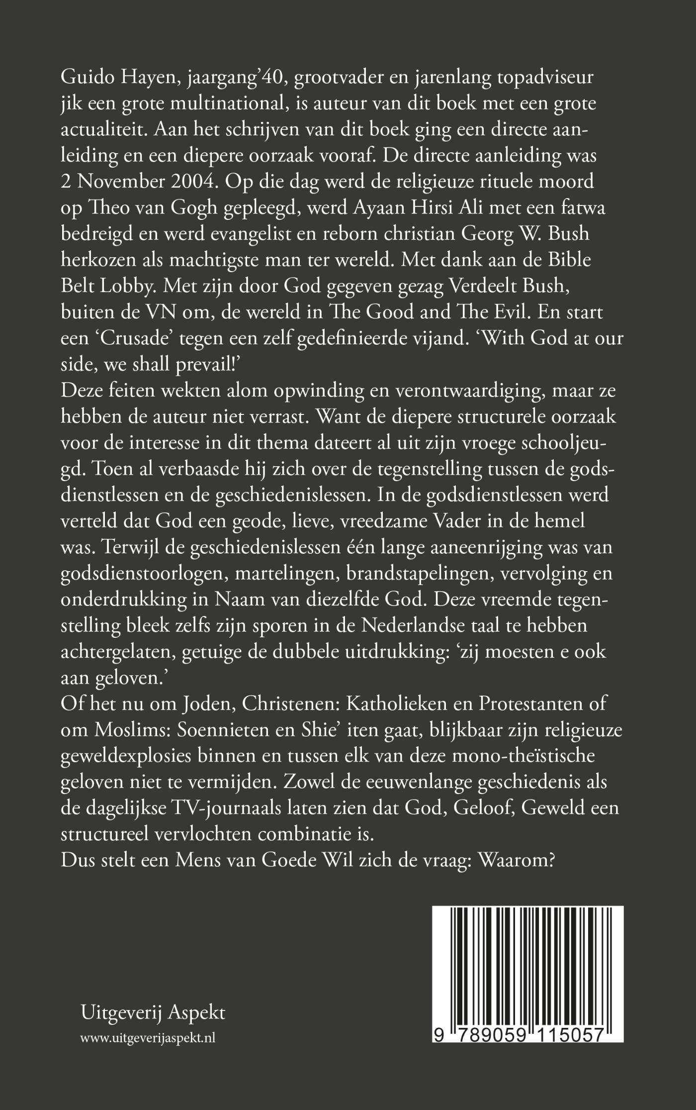 Achterkant van God, geloof, geweld