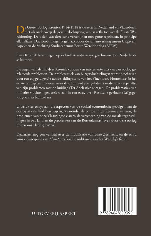 Achterkant van De Grote Oorlog, kroniek 1914 - 1918