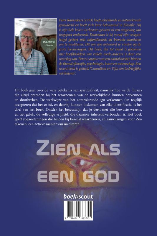 Achterkant van Zien als een god