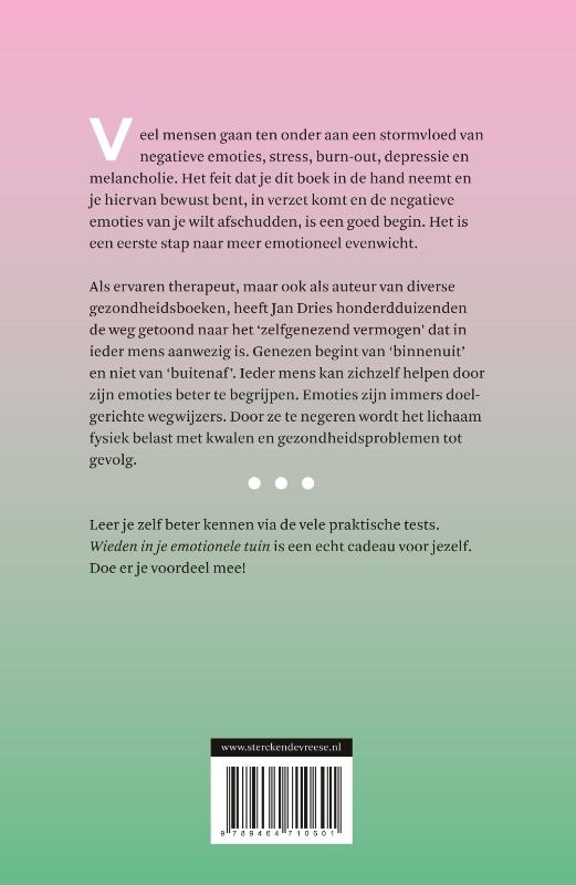 Achterkant van Wieden in je emotionele tuin