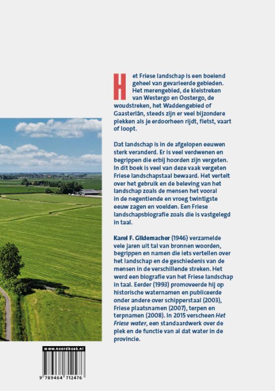 Achterkant van Taal van het Friese landschap