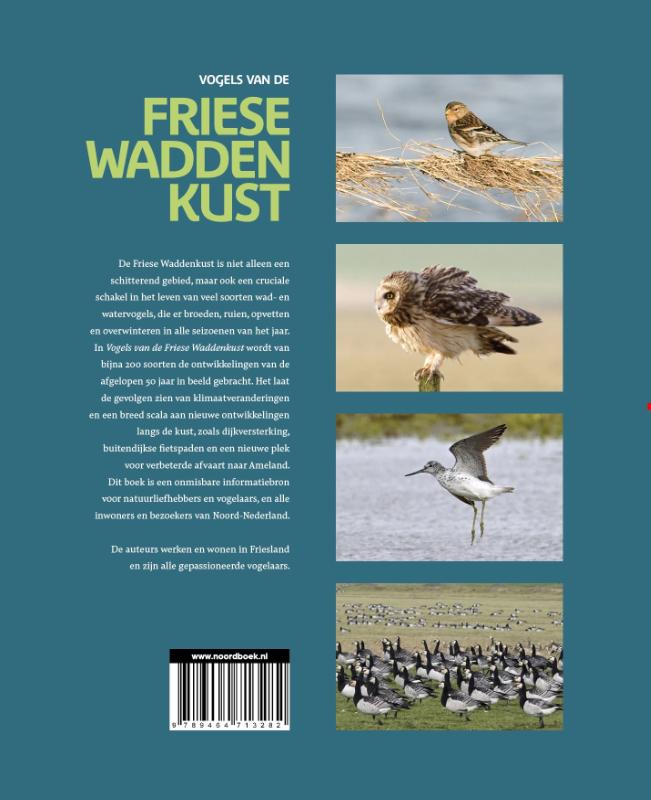 Achterkant van Vogels van de Friese Waddenkust