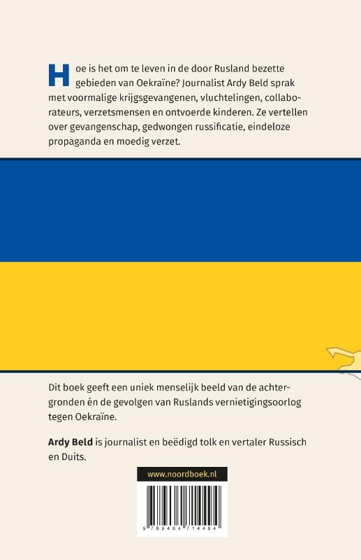 Achterkant van Leven in bezet Oekraïne