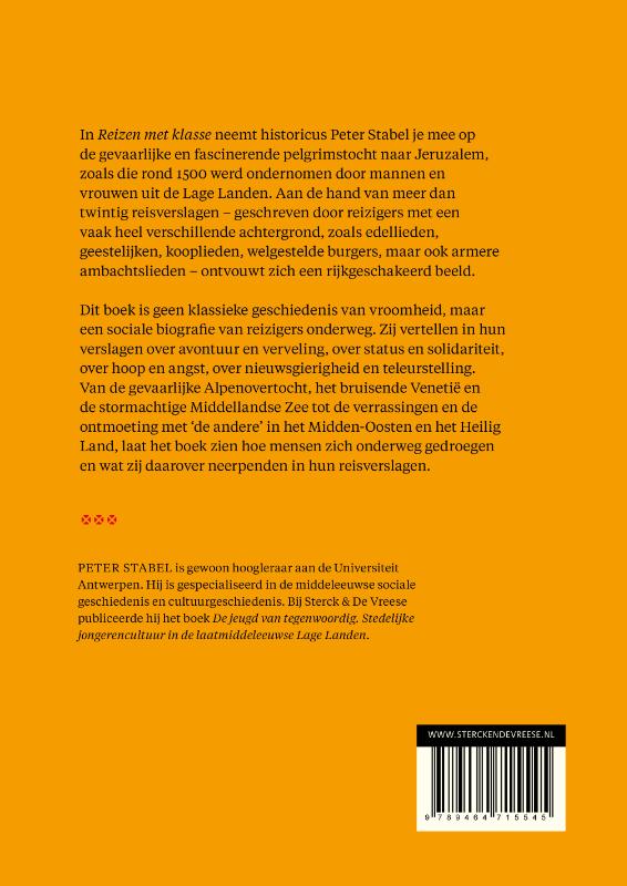 Achterkant van Reizen met klasse