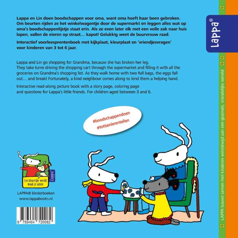 Achterkant van Lappa doet boodschappen/Lappa goes shopping (NL-UK)