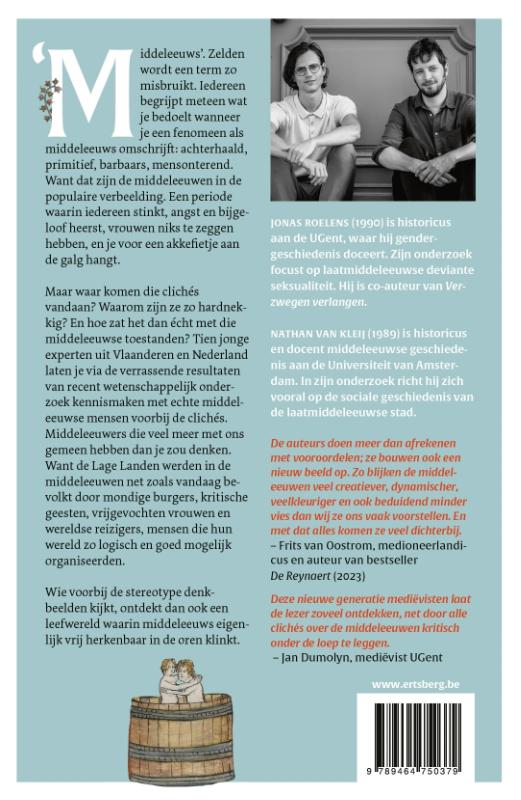 Achterkant van Middeleeuwse medemensen