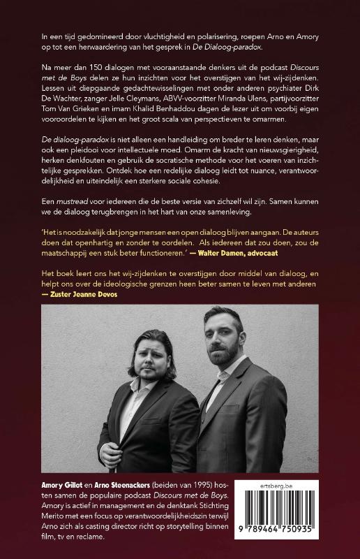 Achterkant van De dialoog-paradox