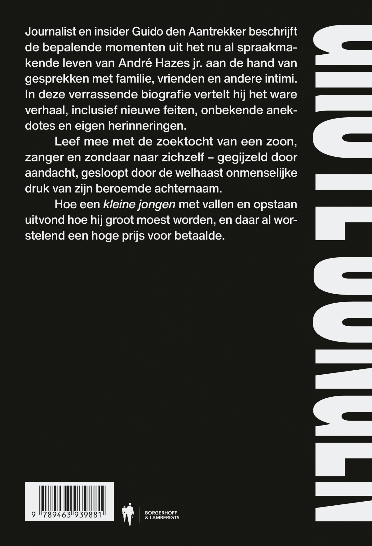 Achterkant van Grote jongen
