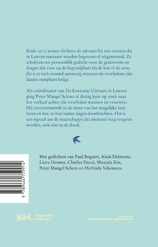 Achterkant van De eenzame uitvaart