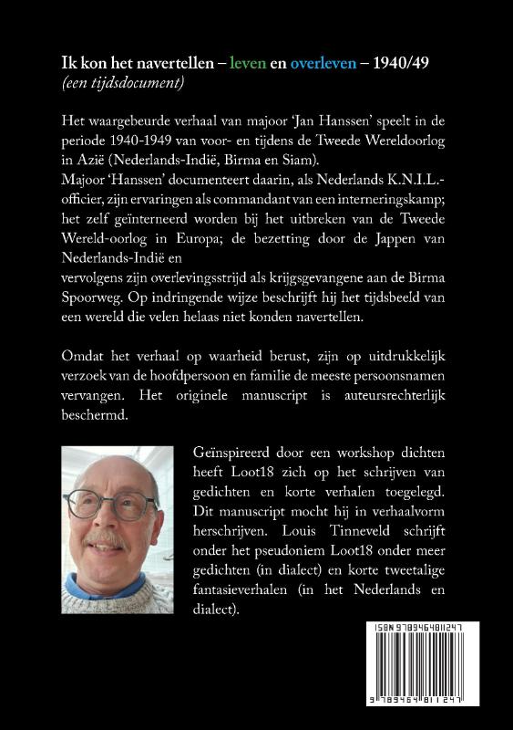 Achterkant van Ik kon het navertellen