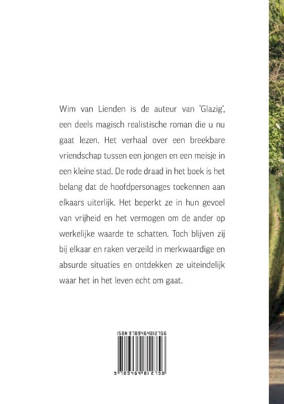 Achterkant van Glazig; van glas, barkrukken en sensatielusten (De pakkatbezorger)