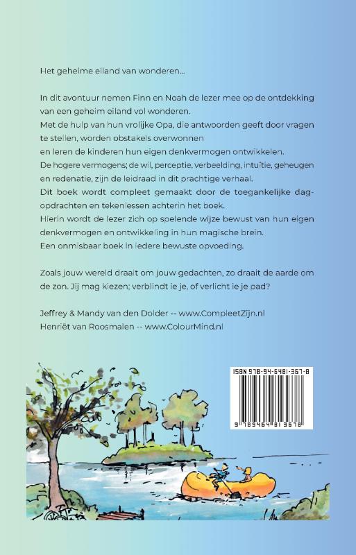 Achterkant van Het Geheime Eiland van Wonderen